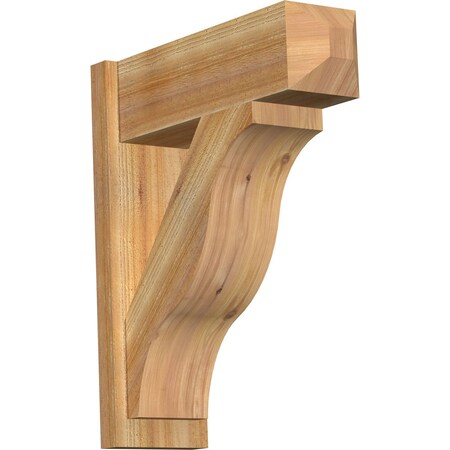 Ekena Millwork Funston Rough Sawn Craftsman Outlooker, Western Red Cedar, 8"W x 24"D x 28"H OUT08X24X28FST04RWR